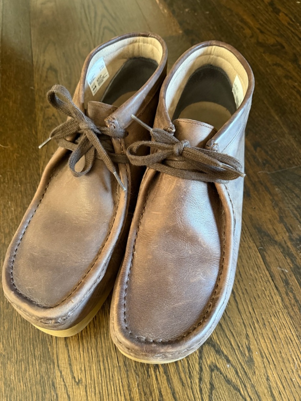 Clarks Brown Leather Men's Chukka Lace-Up Boots
